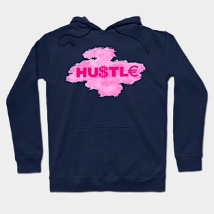 Pink hustle design Hoodie